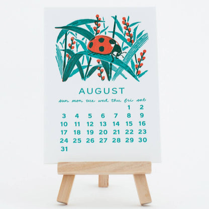 Smudge Ink - 2025 Forest Friends Letterpress Desk Calendar