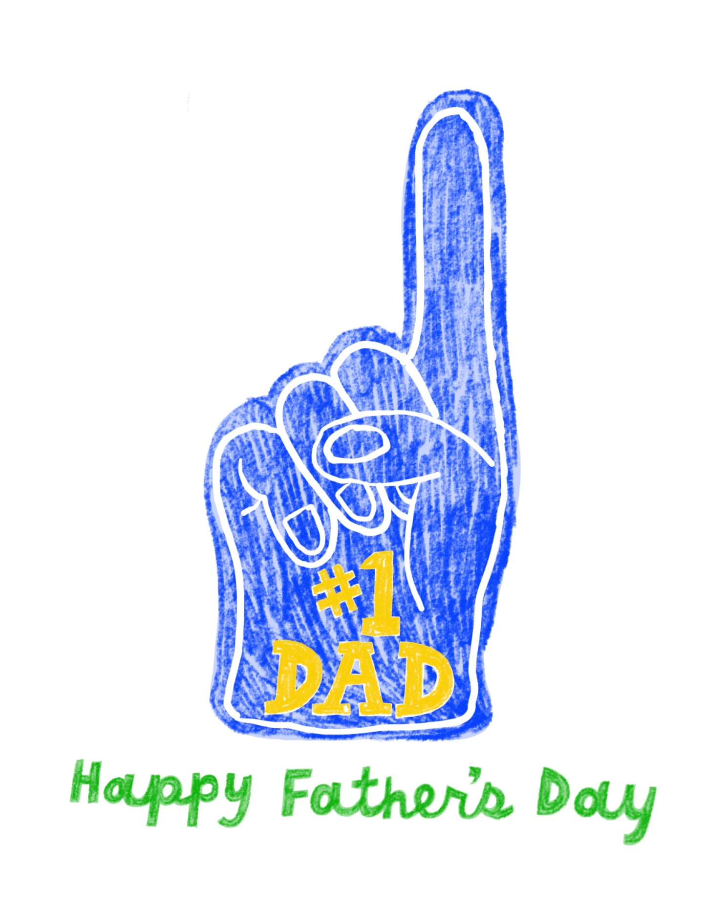 Yellow Owl Workshop - #1 Dad Risograph Card