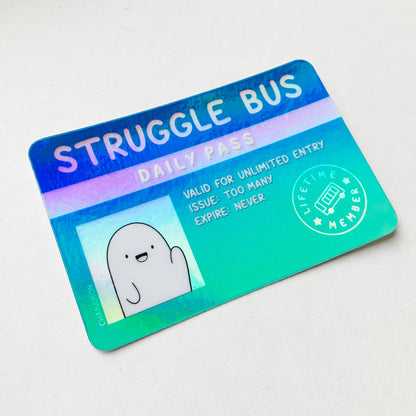 Maison Chanamon - Struggle Bus Holographic Sticker