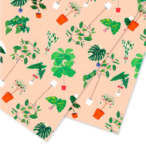 Carolyn Suzuki - Botanical Xmas - Rolled Gift Wrap