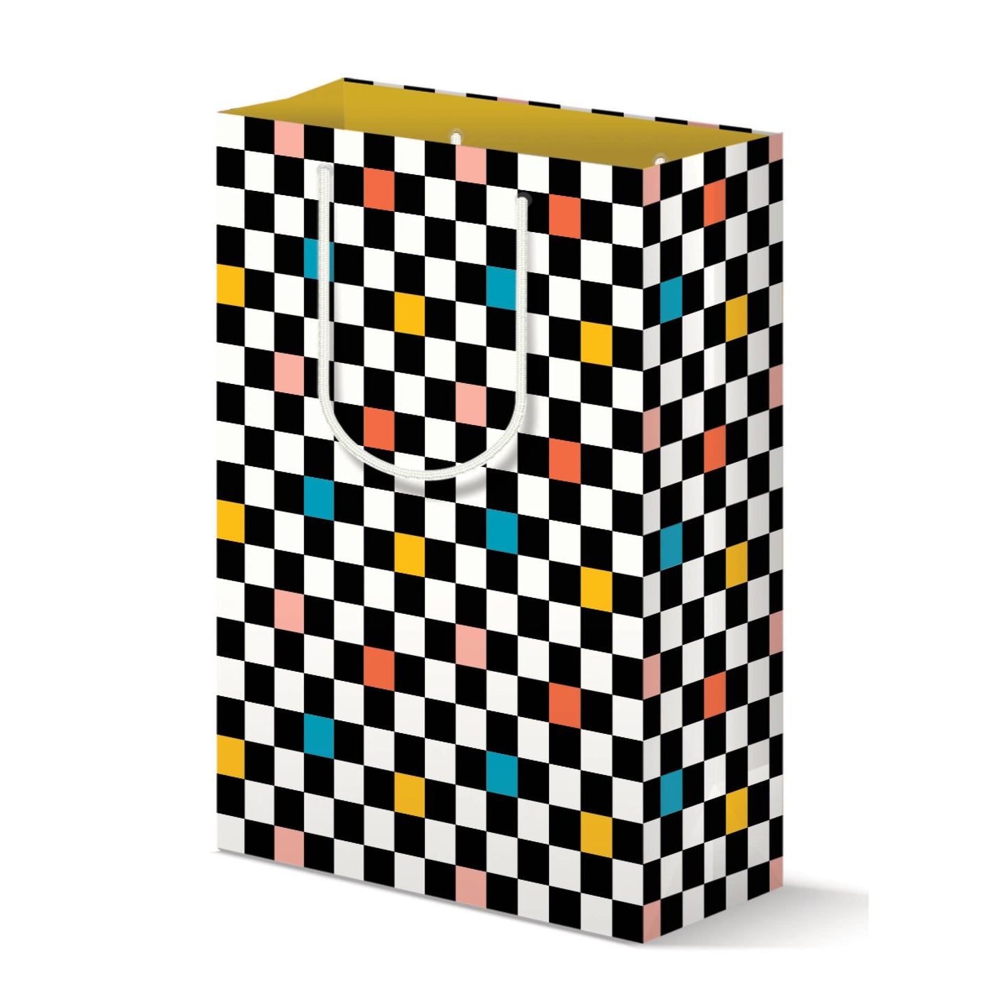 MELLOWWORKS - COLOR POP CHECKERBOARD GIFT BAG