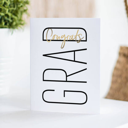 Fine Moments - Minimalist Graduation Greeting Card - Congrats Grad