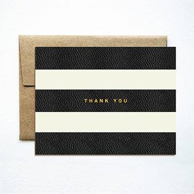 Ferme à Papier - Foil Stripes Thank You Card