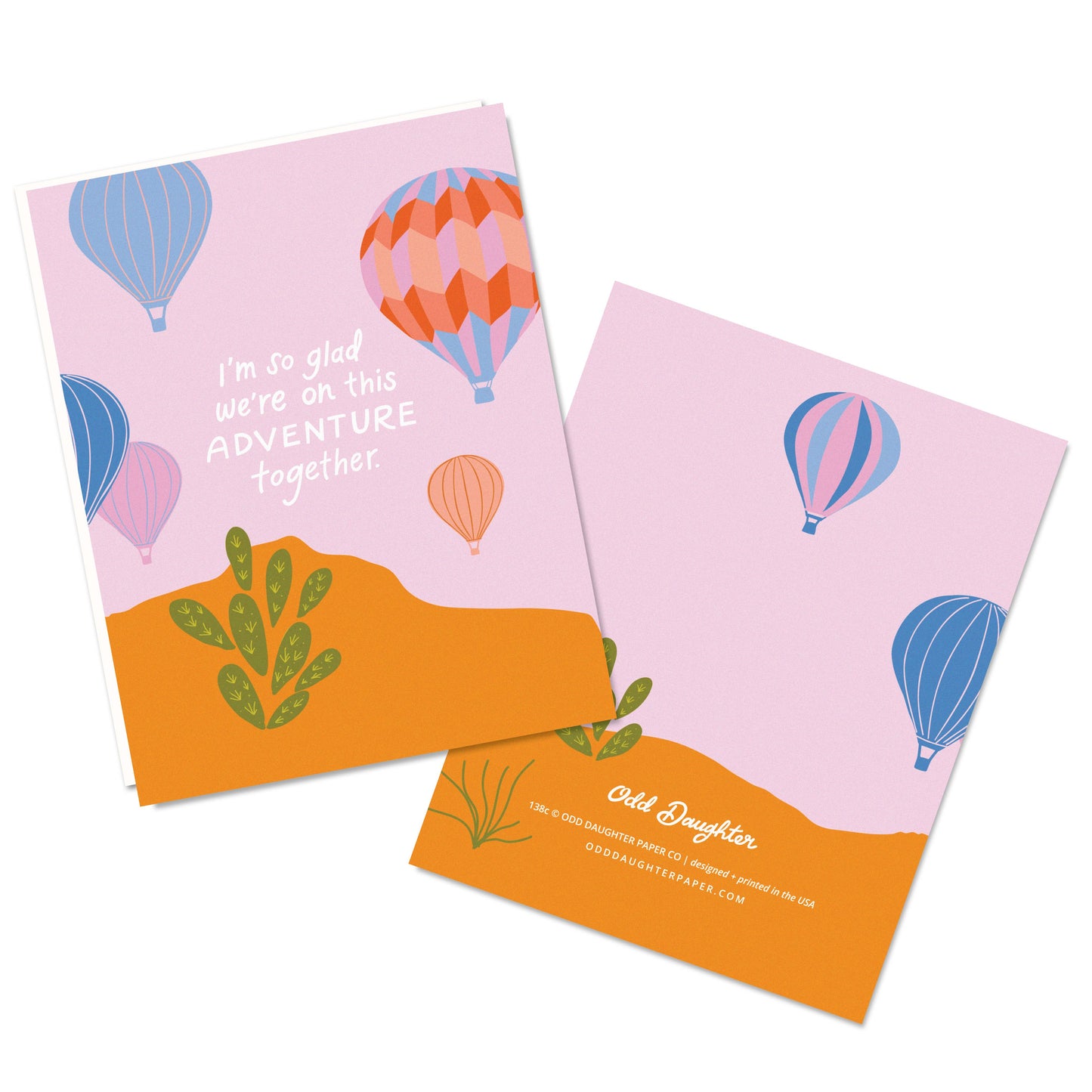 Odd Daughter - Adventure Together - Love & Friendship or Anniversary Card