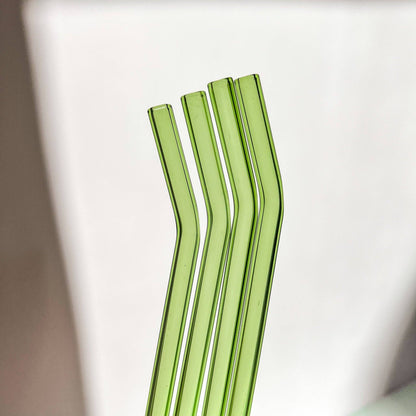 Made by April-Lynn - Green Glass Straw