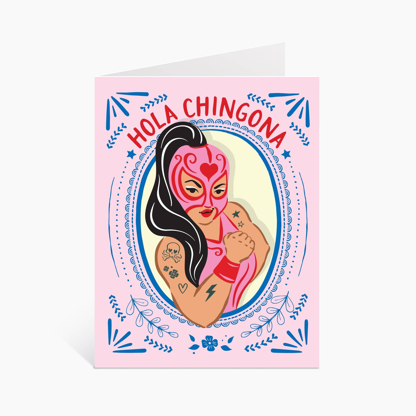 Lucy Loves Paper - Hola Chingona  Feminist Card In Spanish (Louie Award Winner)