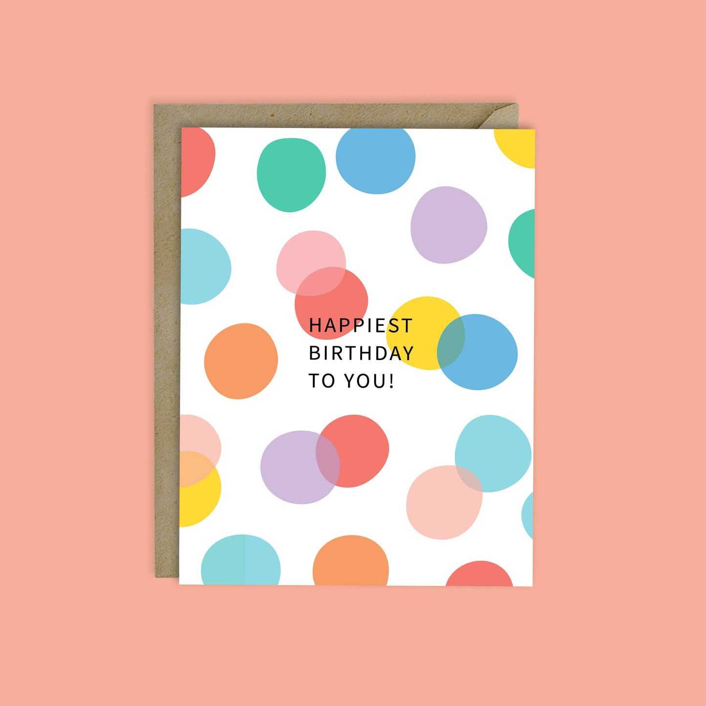 MELLOWWORKS - HAPPIEST BIRTHDAY CONFETTI CARD