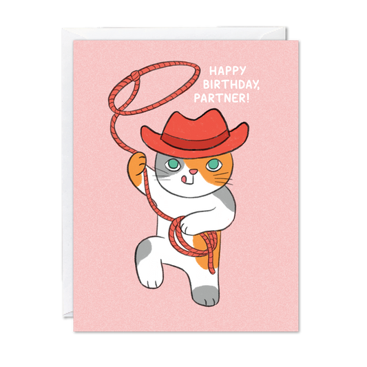 Maison Chanamon - Cat Cowboy Birthday Card