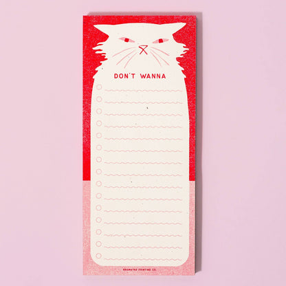 Bromstad Printing Co. - Don't Wanna - Risograph Notepad