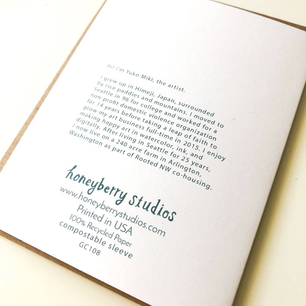 Honeyberry Studios - Welcome to the World Little One Greeting Card