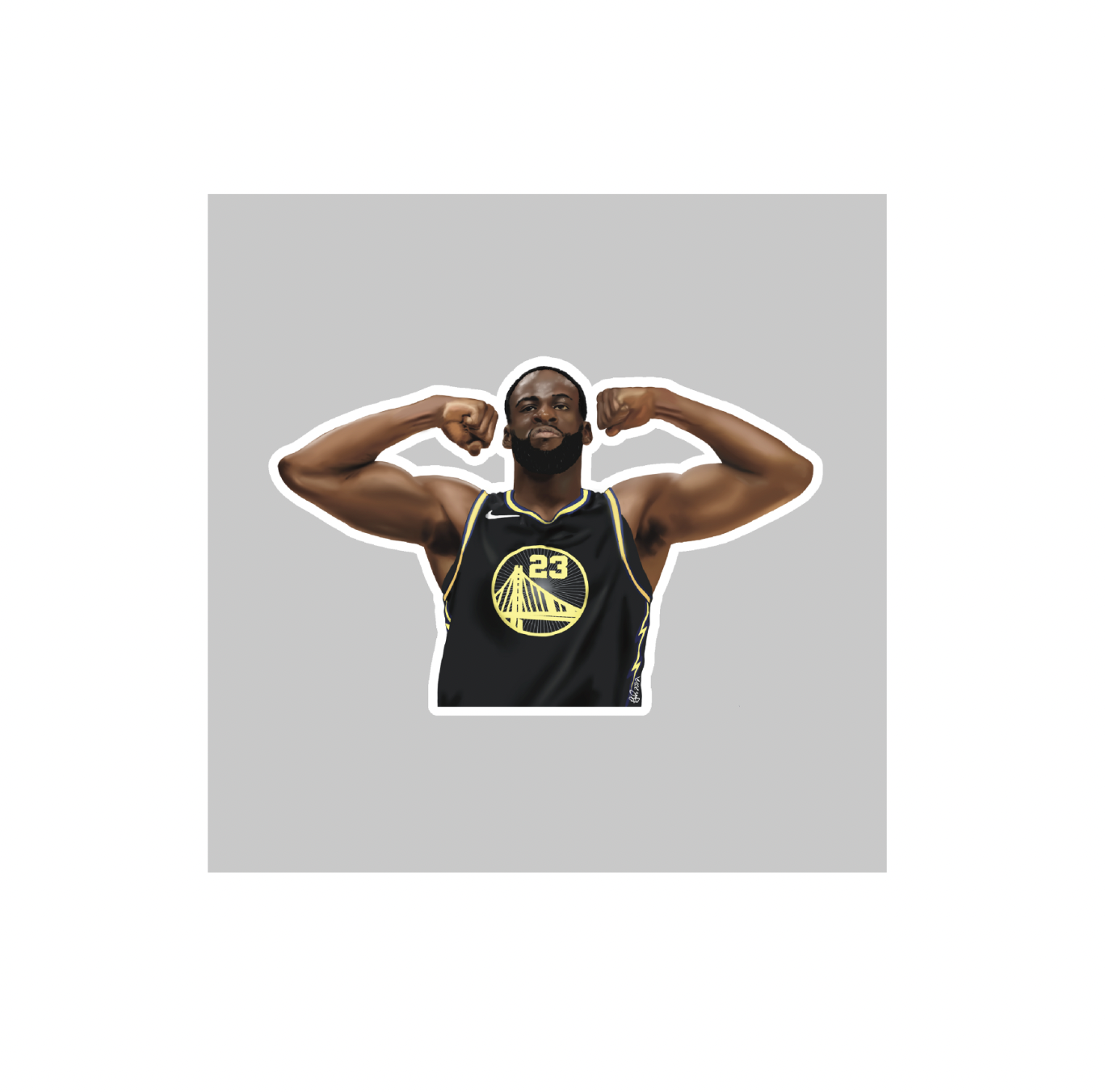 Draymond Flexing sticker - Warriors