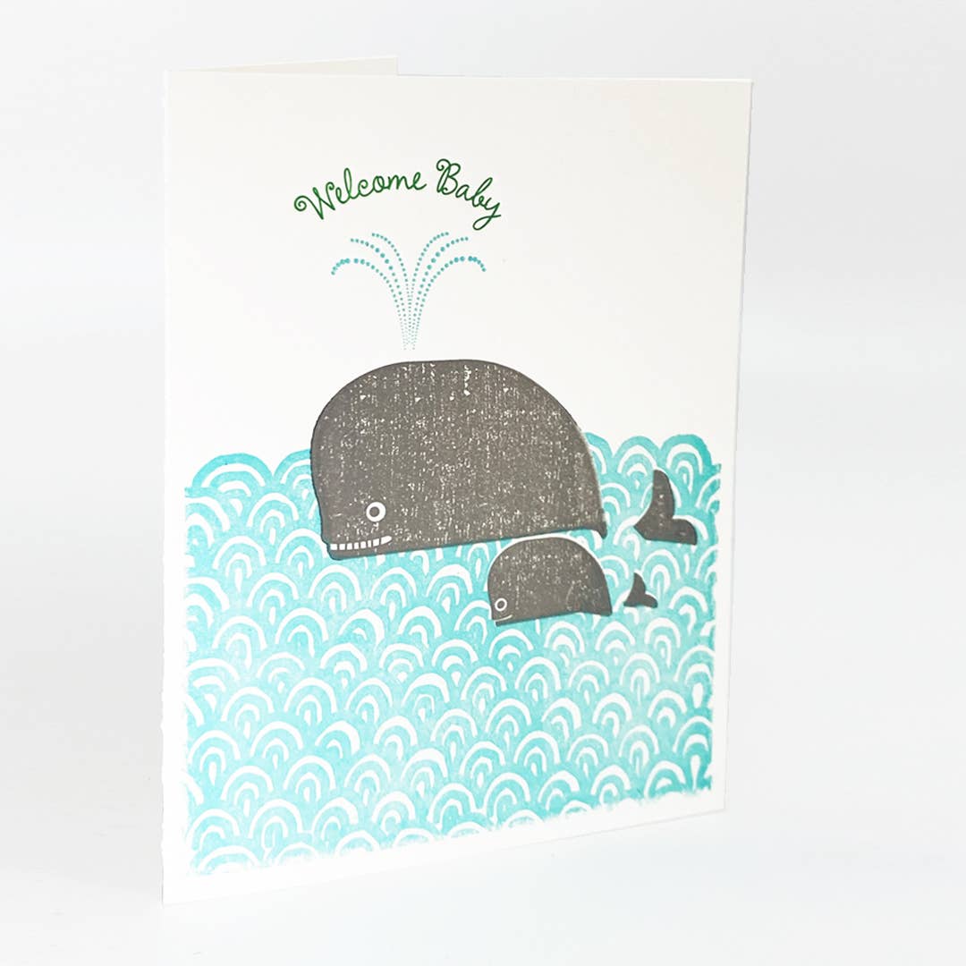 Ilee Papergoods - Whales, Welcome Baby