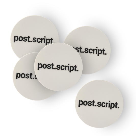 post.script. Sticker