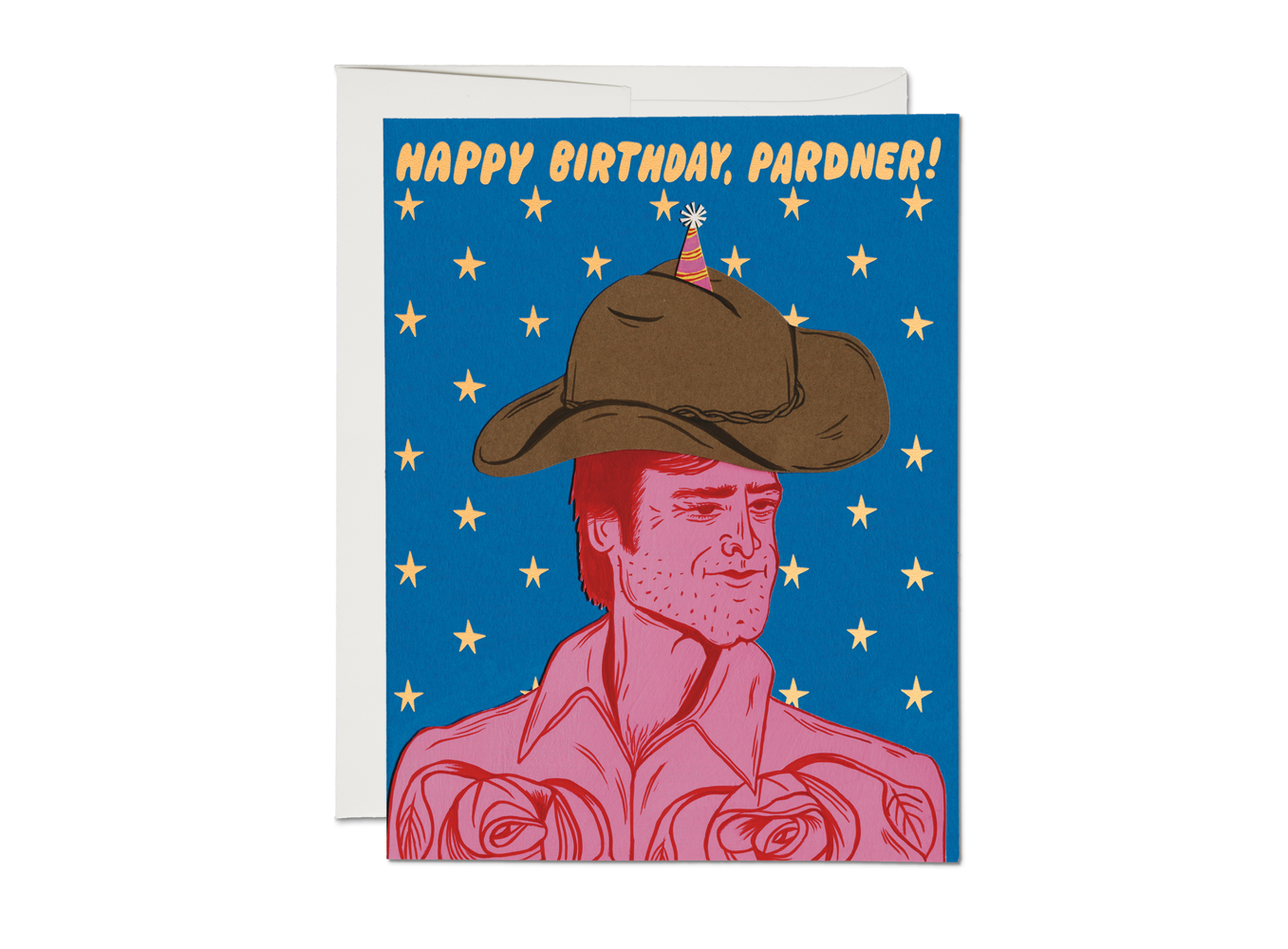 Red Cap Cards - Birthday Pardner birthday greeting card