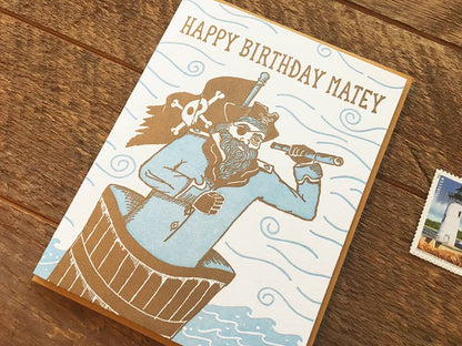 Noteworthy Paper & Press - Pirate Birthday Card