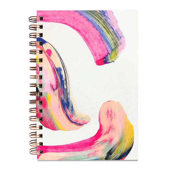 Moglea - Candy Swirl Painted Notebook