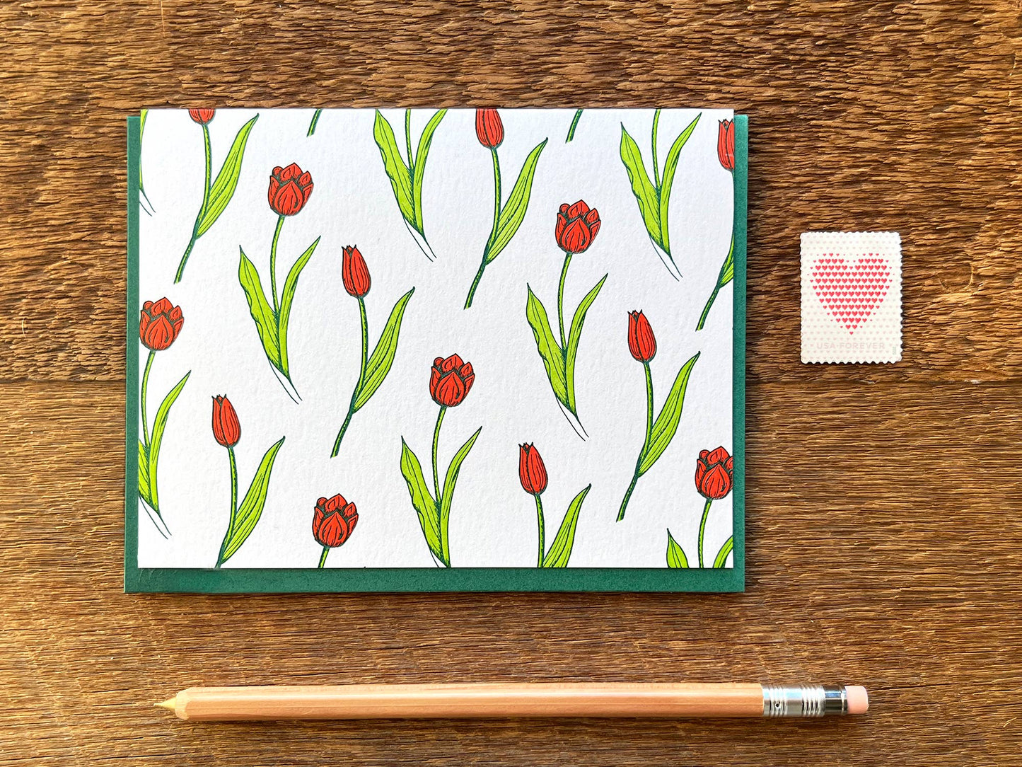 Noteworthy Paper - Tulip Pattern Card: Single Card