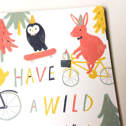 Honeyberry Studios - Have a Wild Birthday Greeting Card