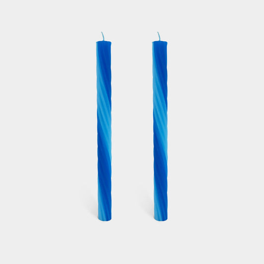 Lex Pott - Rope Candle Sticks by Lex Pott - Blue (2 pack)