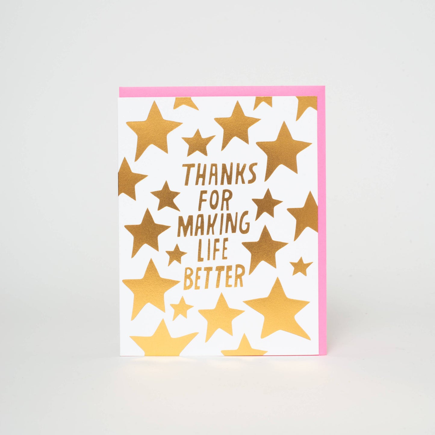 Ashkahn:- Making Life Better Stars Letterpress Greeting Card