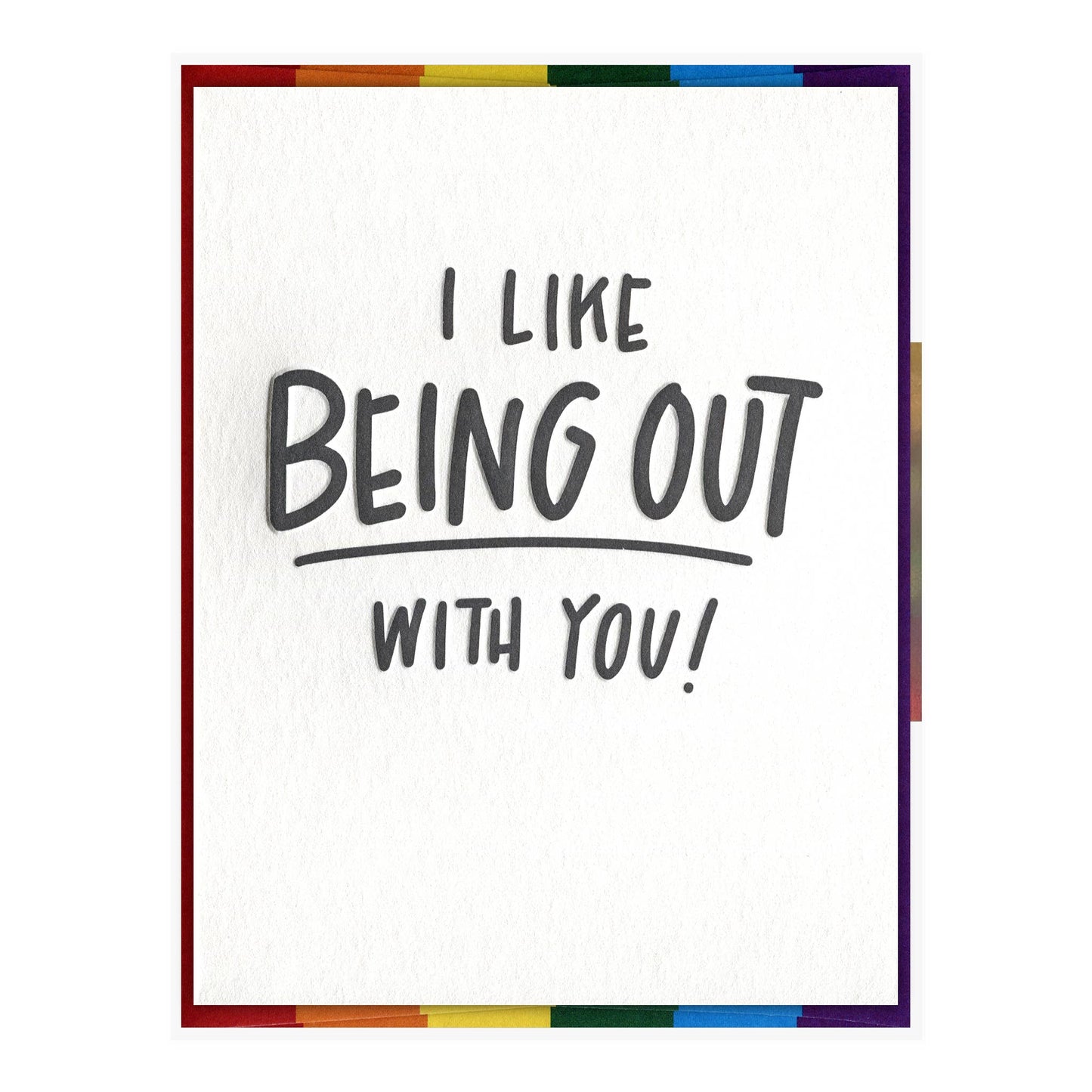 INK MEETS PAPER - Out with You - Pride Card