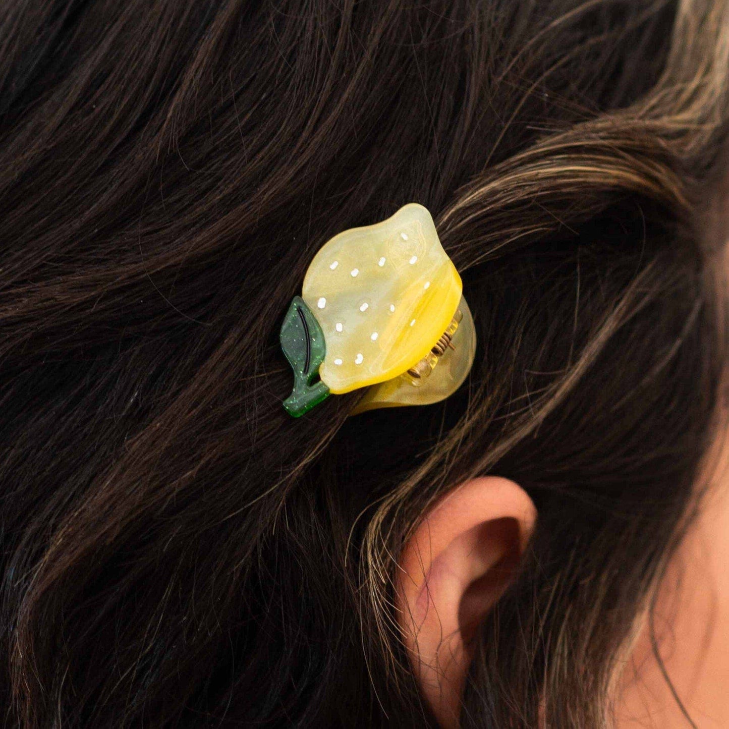 Jenny Lemons - Mini Lemon Hair Claw Clip