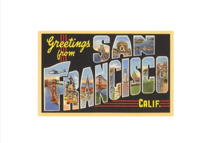 Found Image - SF-57 Greetings from SF  Magnet