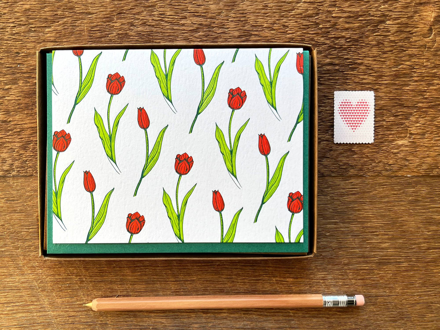 Noteworthy Paper - Tulip Pattern Card: Single Card