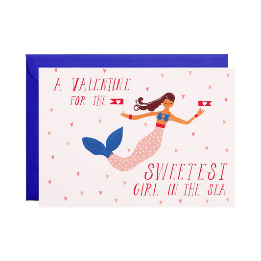 Mr. Boddington's Studio - Be My Valentine, Mermaid - Greeting Card