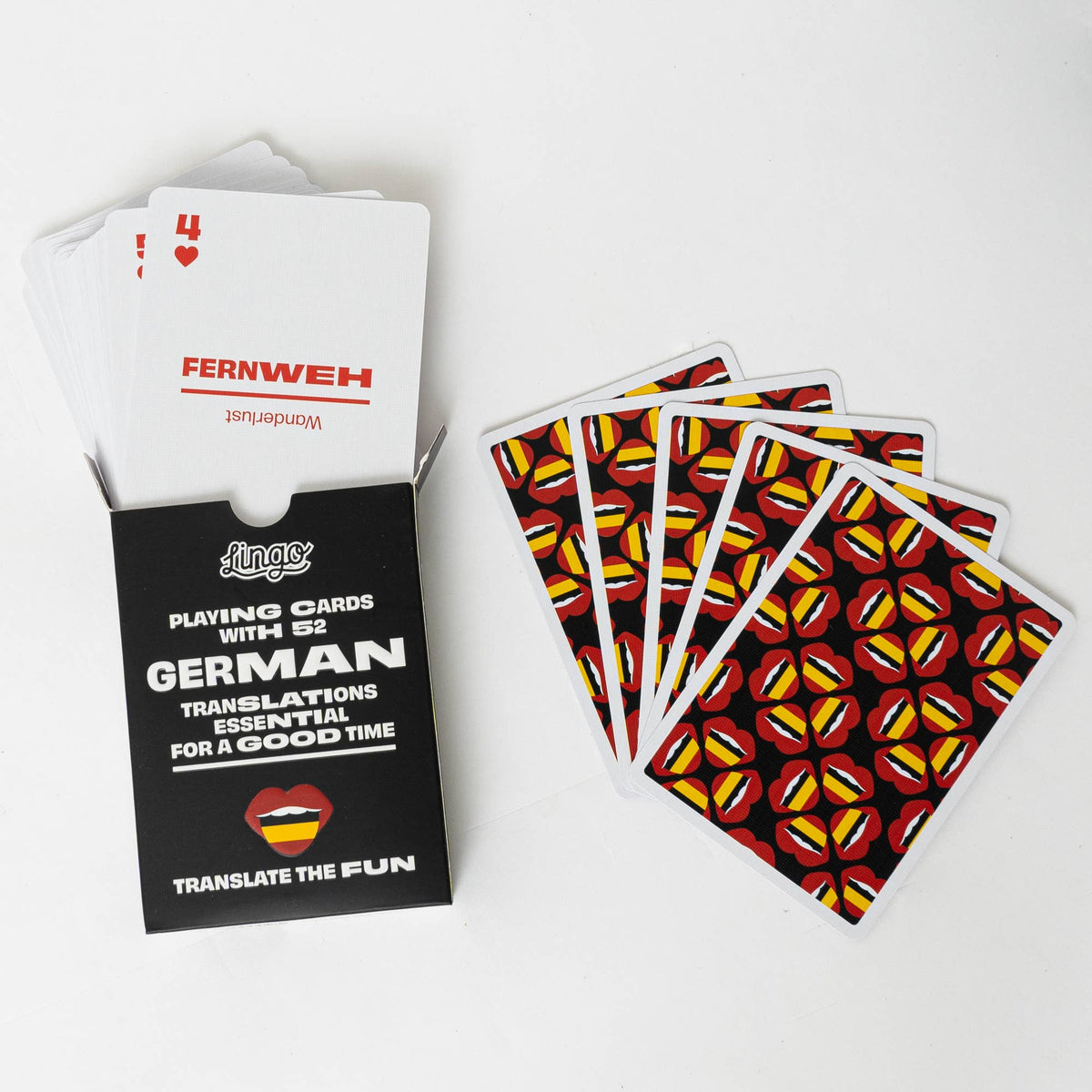 Postscript Cards Lingo Playing Cards - German Travel Playing Cards – post.script.