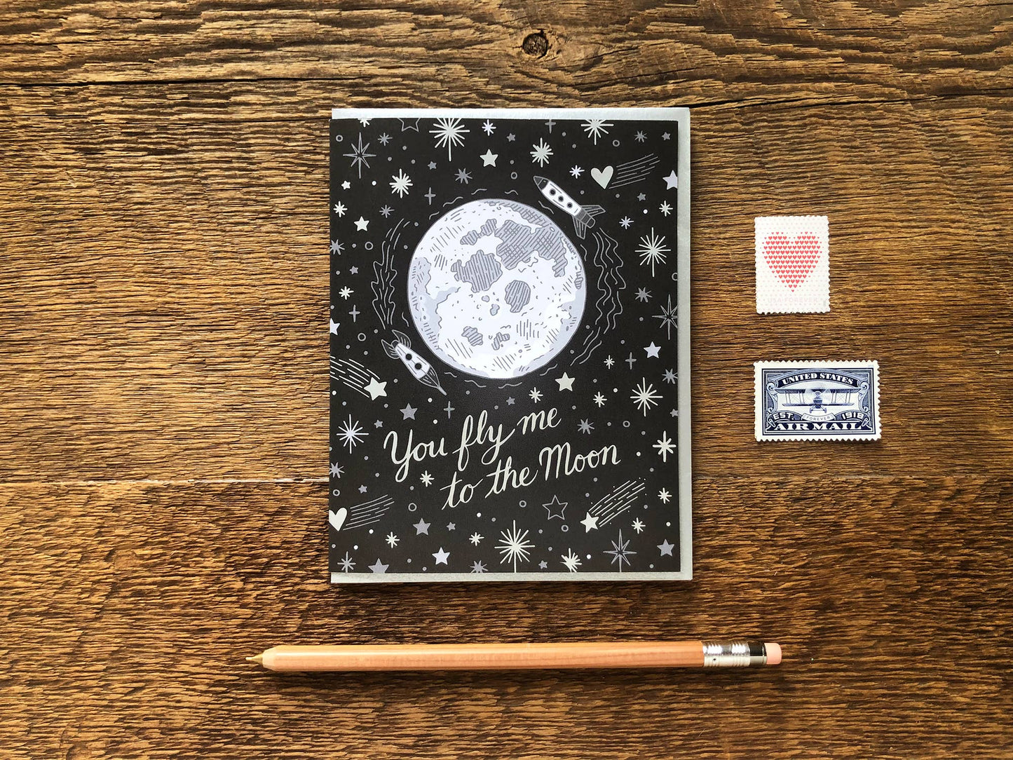 Noteworthy Paper - To The Moon Card