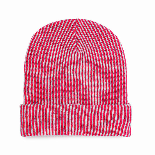 Verloop - Simple Rib Hat - Stone Blue Fuchsia