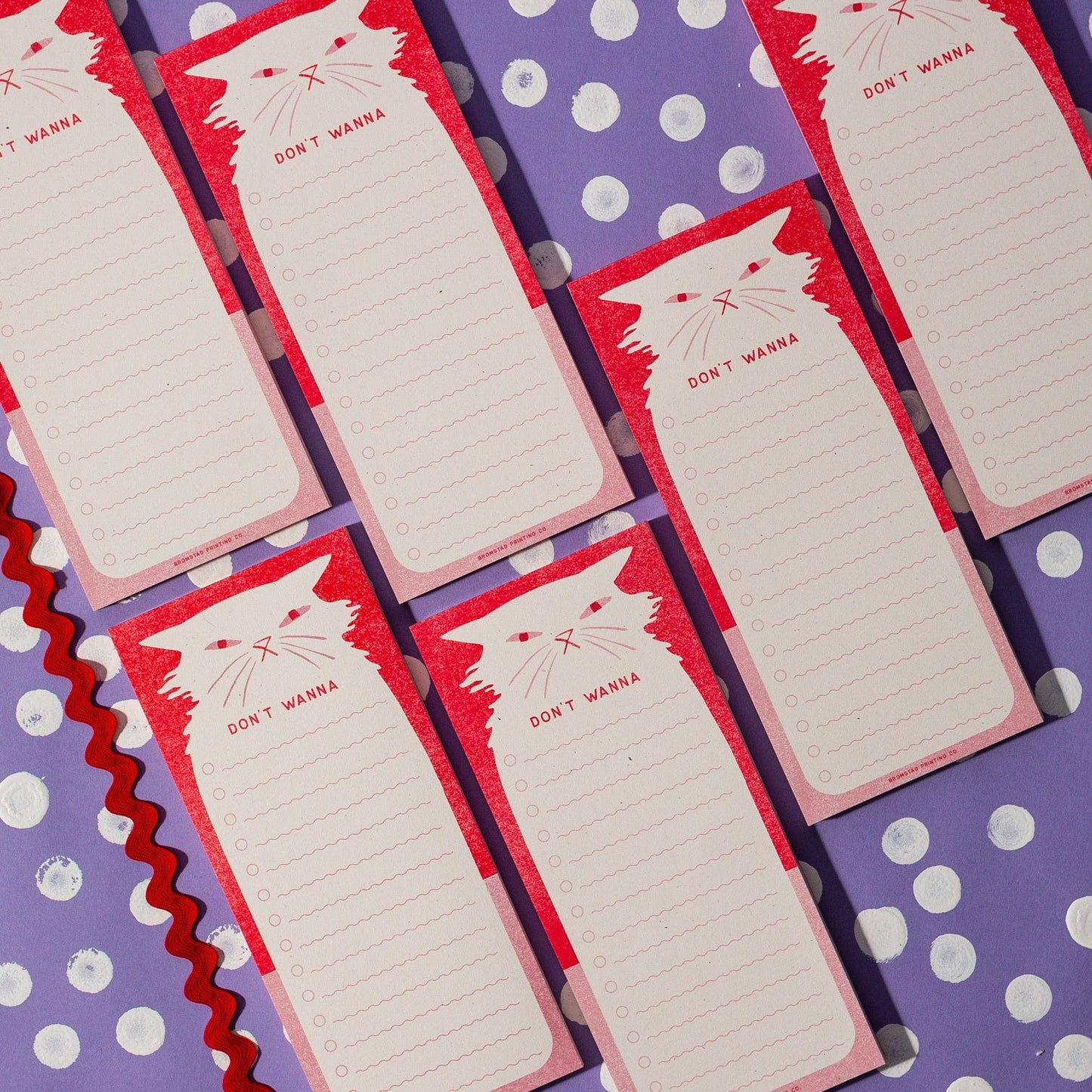 Bromstad Printing Co. - Don't Wanna - Risograph Notepad