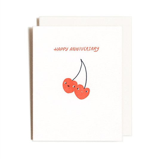 Homework Letterpress - Anniversary Cherries