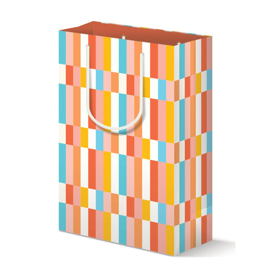 MELLOWWORKS - STRIPED CHECKERBOARD GIFT BAG