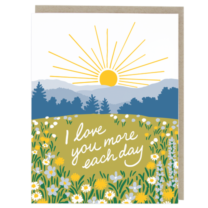 Smudge Ink - Glorious Sunrise Love Card