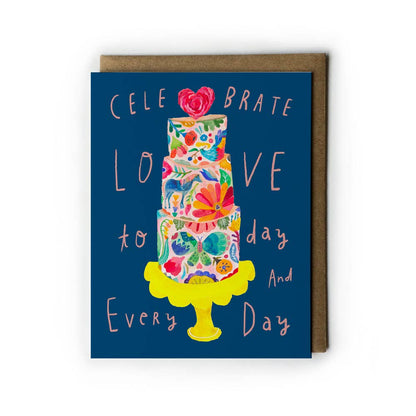 Honeyberry Studios - Wedding Cake Love Wedding Greeting Card