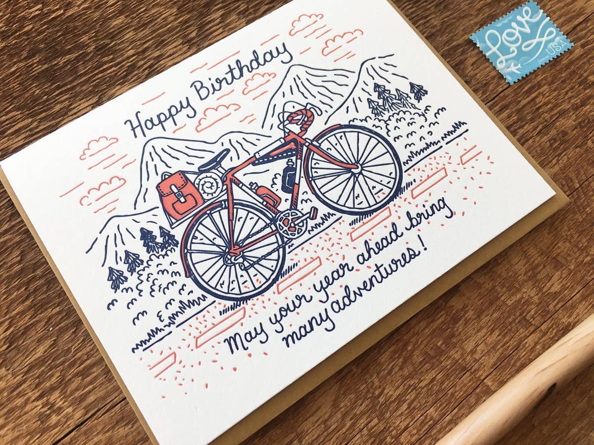 Noteworthy Paper - Birthday Bicycle Card