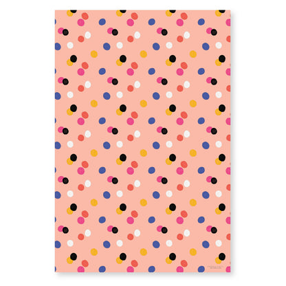 Ramona & Ruth - Bright Dot Gift Wrap Roll