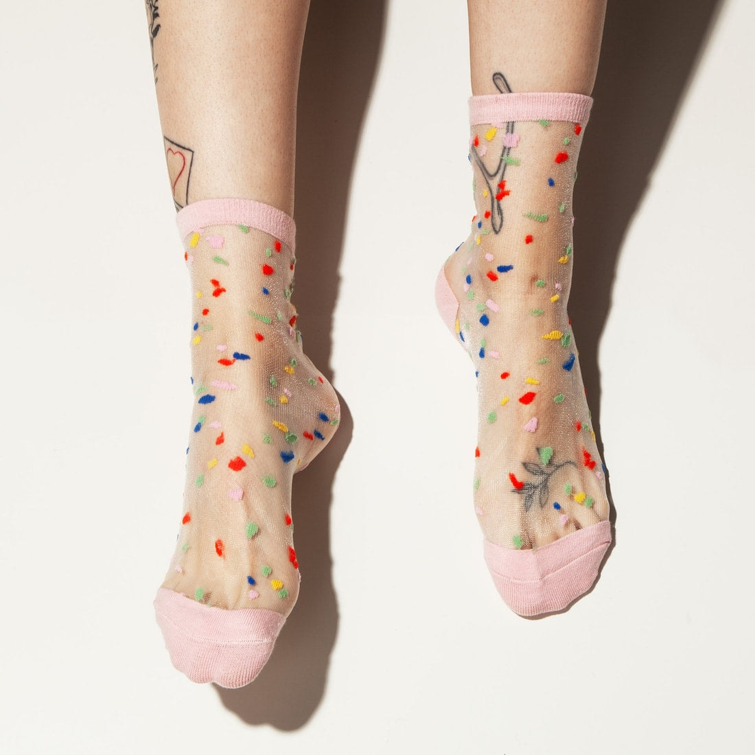 Poketo - Sheer Socks Confetti - One Size