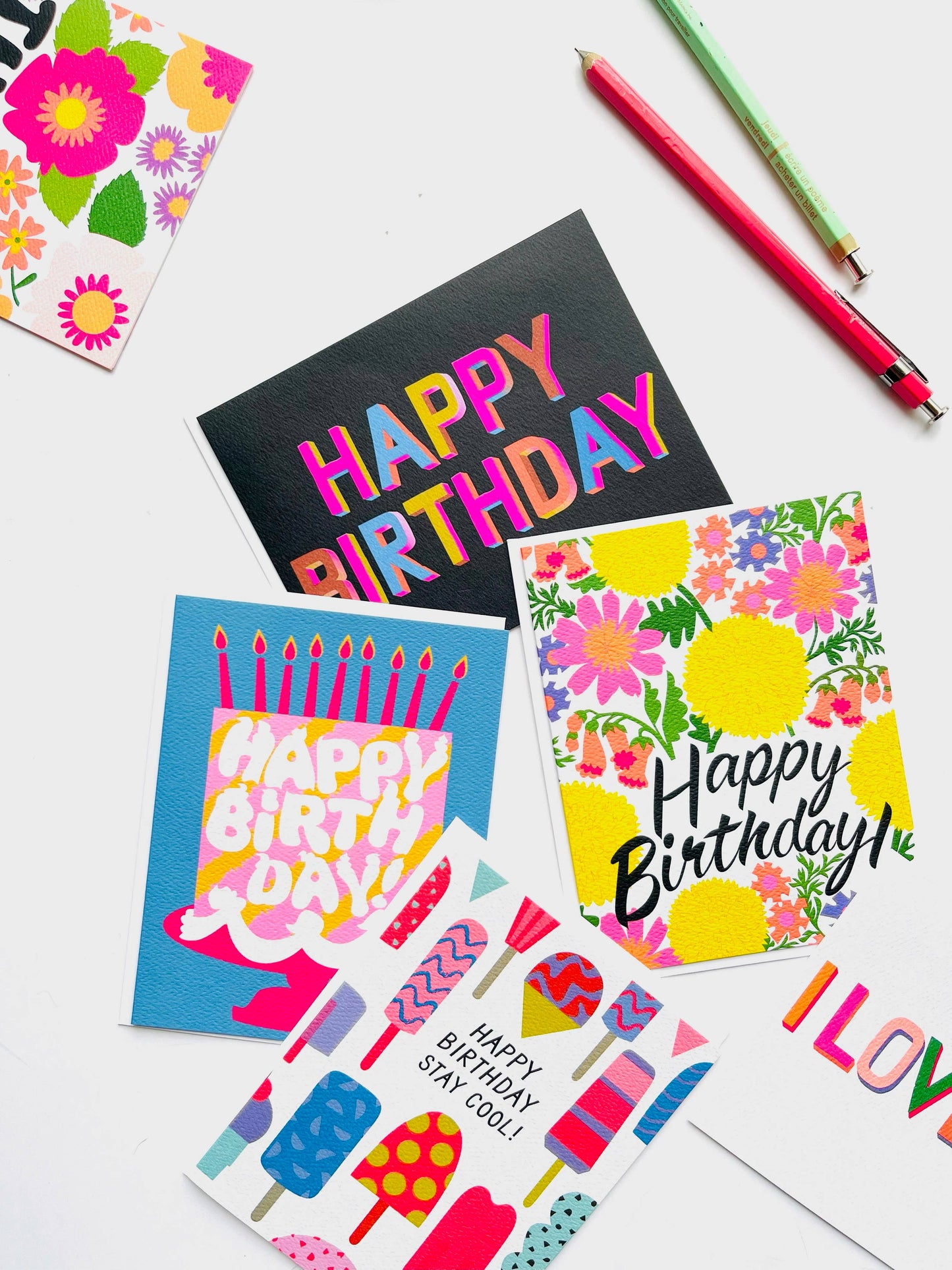 Banquet - Neon Brights I Love You Card