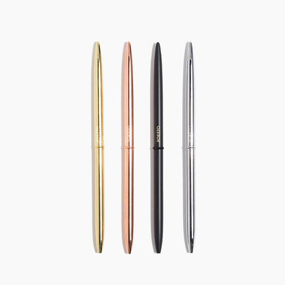 Poketo - Slim Ballpoint Pen - Rose Gold - Black Ink