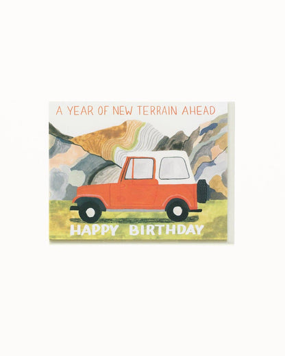 Small Adventure - Year Of New Terrain Birthday Card