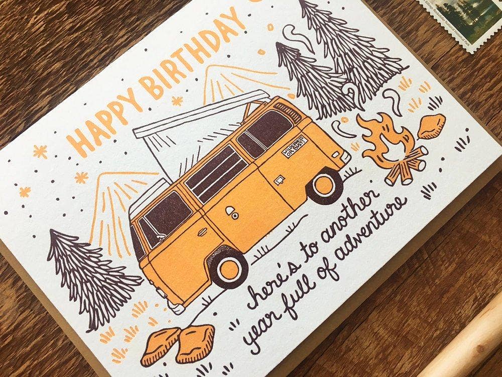 Noteworthy Paper - Birthday Camper Card