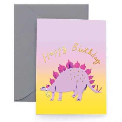 Carolyn Suzuki - STEGGYSAURUS - Birthday Card