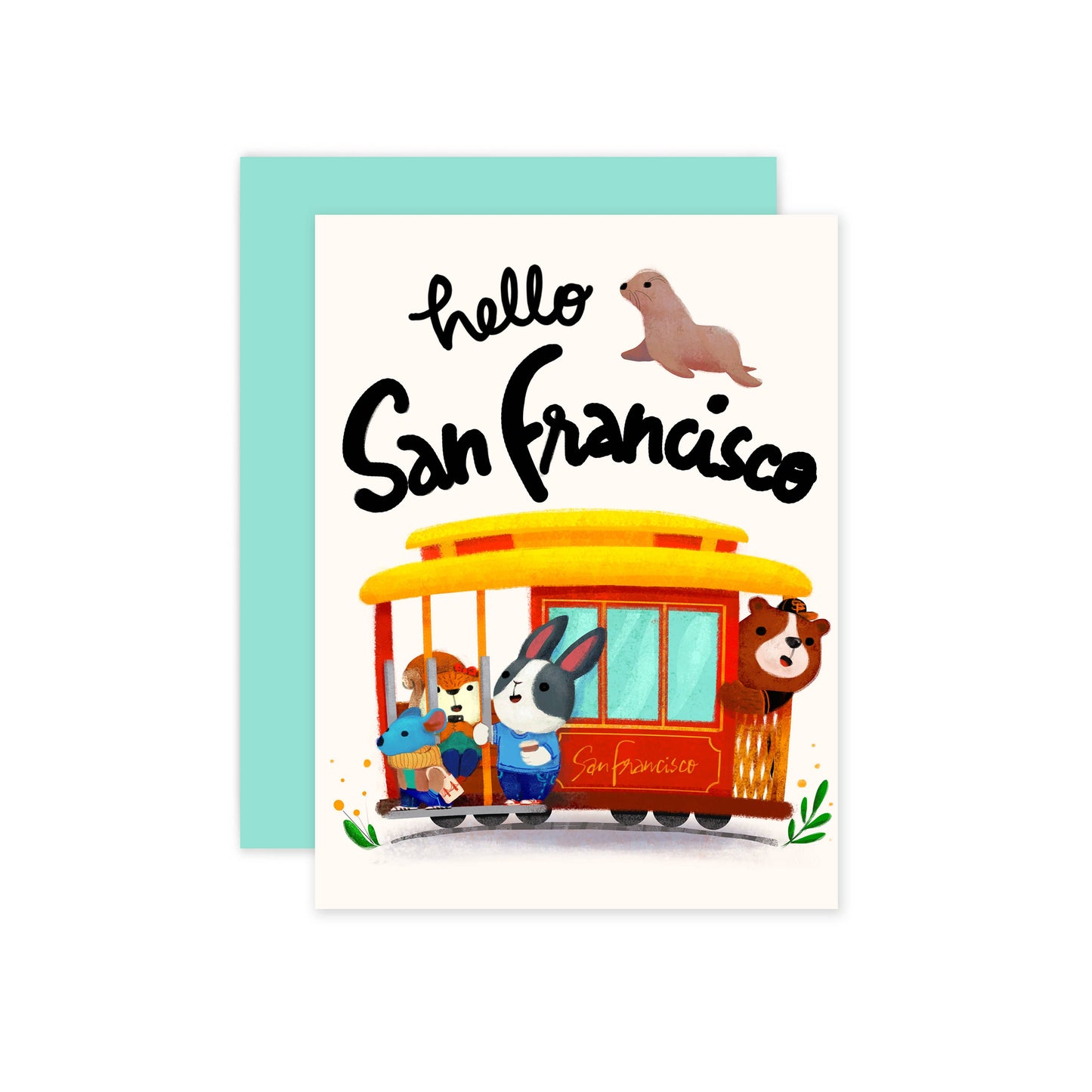 The Little Red House - San Francisco Card