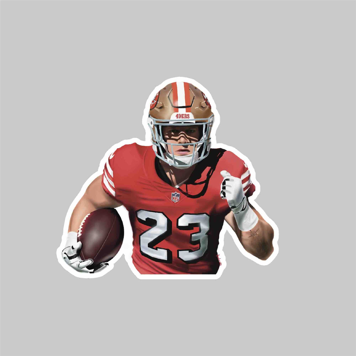 Christian Mccaffrey 49ers Sticker 1