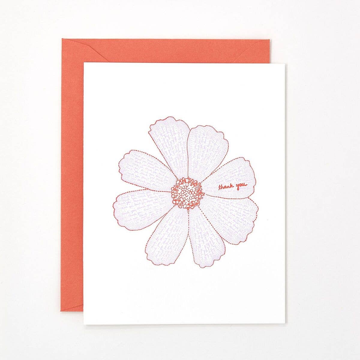 Helen Edna - Thank You Flower - Spring Greeting Card