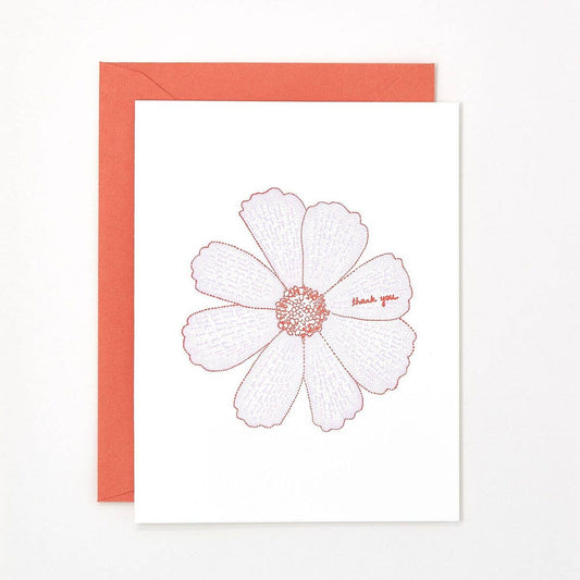 Helen Edna - Thank You Flower - Spring Greeting Card