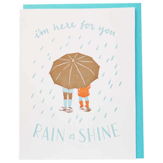 Smudge Ink - Rainshower Friendship Card